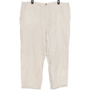 Axis Mens Pants 100% Linen Drawstring Lagenlook Minimalist Tan Size 3XB FG